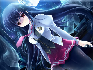 Anime girl sailor outfit gun - a gun free wallpaper