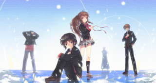 Anime characters blue sky rayonism - a blue sky free wallpaper