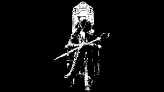 Black white photo man gun - nier:automata free wallpaper