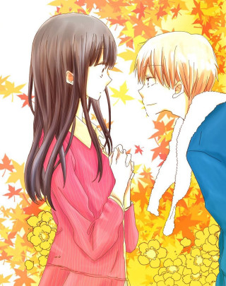 Couple people tree leaves yellow - near free wallpaper