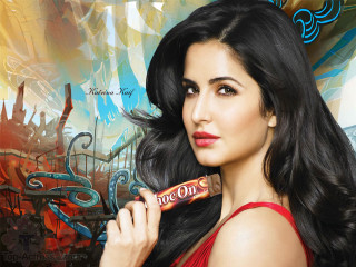 Woman holding chocolate painting city - promotional image free wallpaper