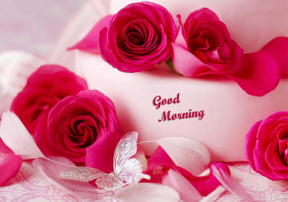 Pink cake roses butterfly good - good free wallpaper