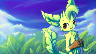 Green yellow cat blue sky - a blue sky background free wallpaper