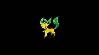 Yellow green pokemon logo black 2 - tail free wallpaper