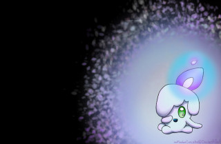 Cartoon character purple background blue 2 - a white rabbit free wallpaper