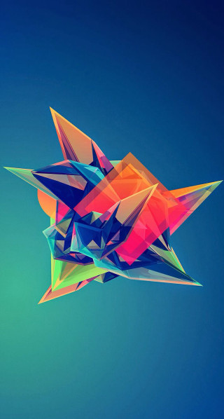 Colorful kite flying sky blue - surreal free wallpaper
