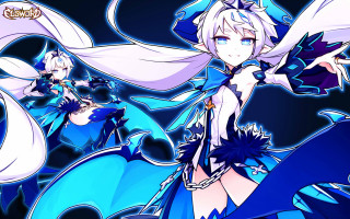 Anime blue hair white hair 4 - blue hair free wallpaper for desktop