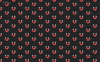 Black background red circles white - white circle free wallpaper