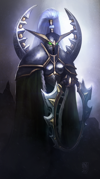 Man horns armor face shoulders - his face and shoulders free wallpaper