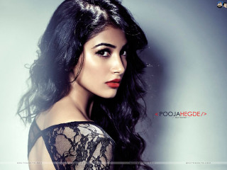 Woman longhair blackdress redlipstick poster - a red lipstick free wallpaper