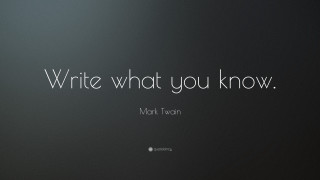 Write what you know mark - a white outline free wallpaper