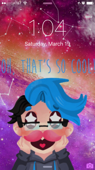 Blue haired astronaut glasses purple - color scheme free wallpaper