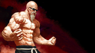 Bald man beard swimsuit sunglasses - a beard and a beard free wallpaper