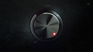 Black button red light night - blender free wallpaper
