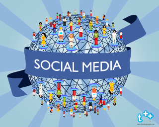 Globe people social media blue - social free wallpaper