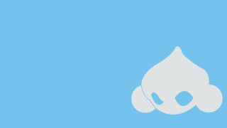 White flower blue background outline - the bottom of the image free wallpaper