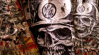 Skull hat wall art painting - derek gores free wallpaper