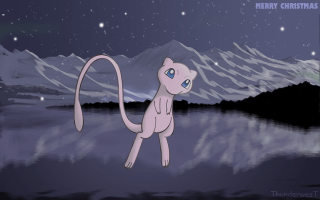 Cartoon cat water mountain star 2 - the water free wallpaper
