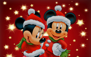 Mickey mouse hug red background - pixar and disney animation free wallpaper