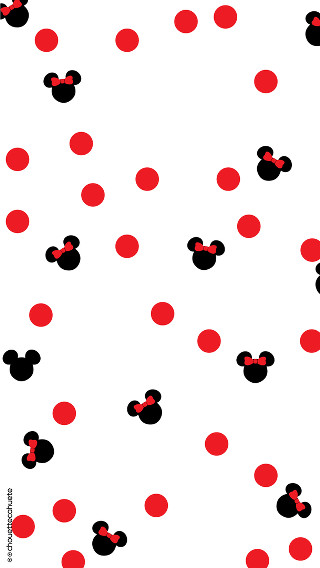 Mickey mouse polka dot pattern - a pointillism painting free wallpaper