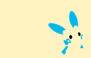Blue bunny rabbit broken nose - chippy free wallpaper