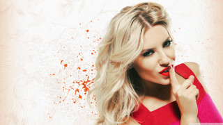 Woman red dress red lipstick 3 - a red lipstick free wallpaper