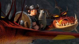 Cartoon character dragon ride man - cliff childs free wallpaper