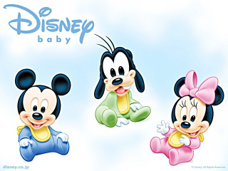 Mickey mouse pluto cartoon characters - a yellow bow free wallpaper