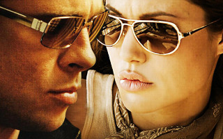 Man woman sunglasses scarf neckwear - sunglass free wallpaper