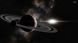 Saturn like object bright light - a saturn like object free wallpaper