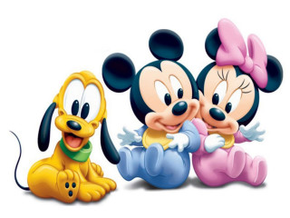 Mickey pluto sitting smile digital - a digital rendering free wallpaper