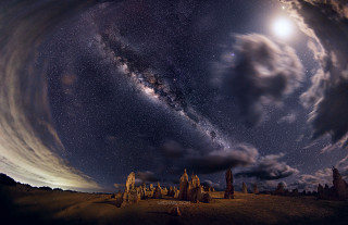 Sky large star rocks foreground - david boyd free wallpaper