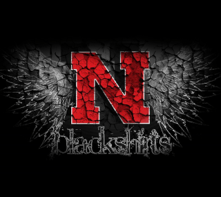 Red letter n wings black - a red background free wallpaper