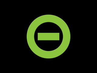 Green circle black background white - a green circle free wallpaper
