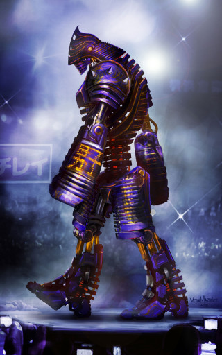 Robot walking stage microphone hand - a robot free wallpaper