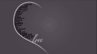 Heart love greyscale longhair solo - a picture of a heart free wallpaper