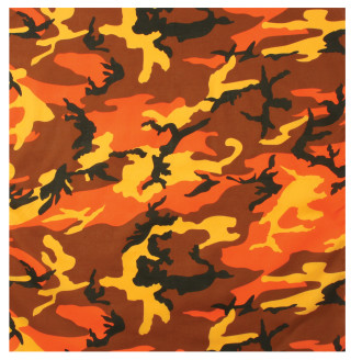 Camouflage orange yellow print fabric - free abstract wallpaper