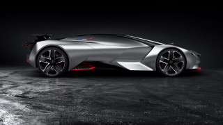 Silver sports car red stripe 6 - cui bai free wallpaper