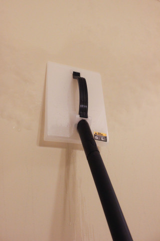 Black handle white square object - product photo free wallpaper
