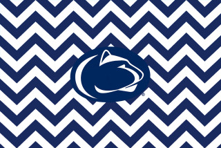 Penn state chevron blue white - jagged line free wallpaper