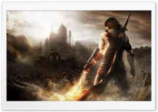 Man city flames explosion monster - game art free wallpaper