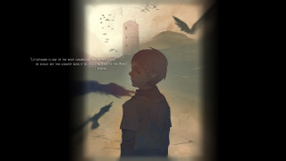 Woman window bird flying tower - a bird free wallpaper for desktop