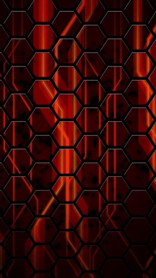 Red background squares lines pattern - computer art free wallpaper