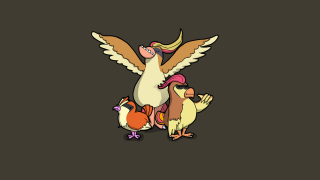 Cartoon bird pink hat brown - pokemon free wallpaper