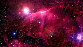 Colorful space stars bright light - center free wallpaper