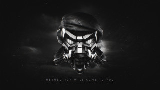 Helmet revolution black white photo - lyco art free wallpaper for desktop