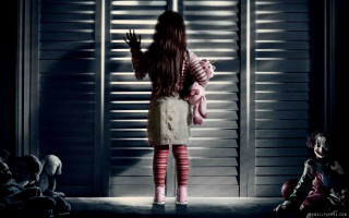 Girl window hands up creepy - a poster free wallpaper