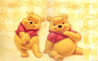 Winnie the pooh characters yellow - furry free wallpaper