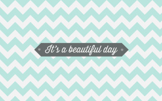 Blue white chevron gray ribbon - a cross stitch free wallpaper