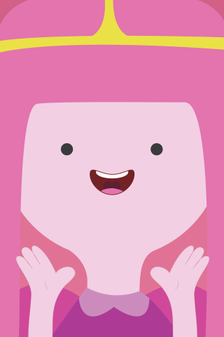Cartoon character crown hands front - free minimalism wallpaper